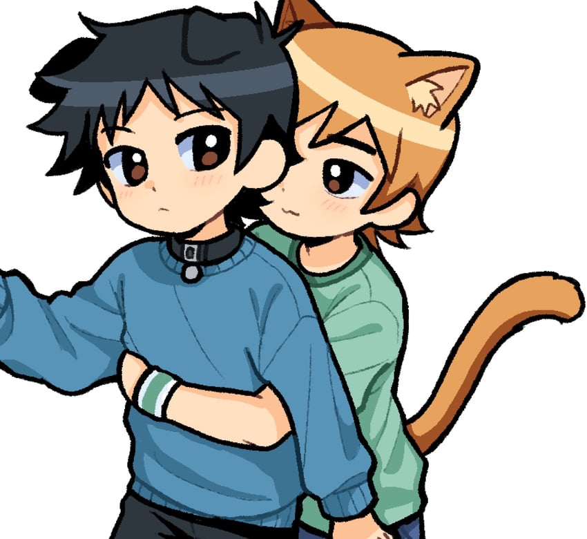 scott pilgrim and wallace wells (scott pilgrim and 1 more) drawn by re_adamator