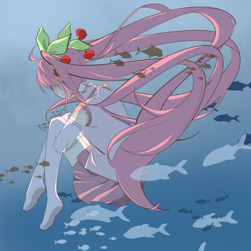 hatsune miku and sakura miku (vocaloid) drawn by rensheng_xiangtan