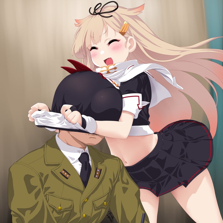 admiral, yuudachi, and yuudachi kai ni (kantai collection) drawn by dd_(ijigendd)