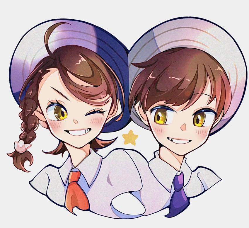 juliana and florian (pokemon and 1 more) drawn by cocoa_s3