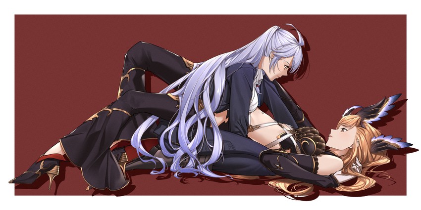 silva and tweyen (granblue fantasy) drawn by soluna_(so_lu_na)