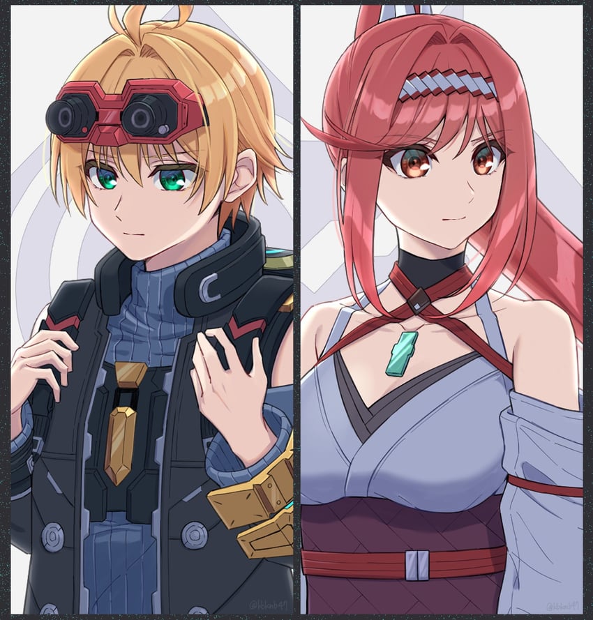 glimmer and nikol (xenoblade chronicles and 2 more) drawn by shinae