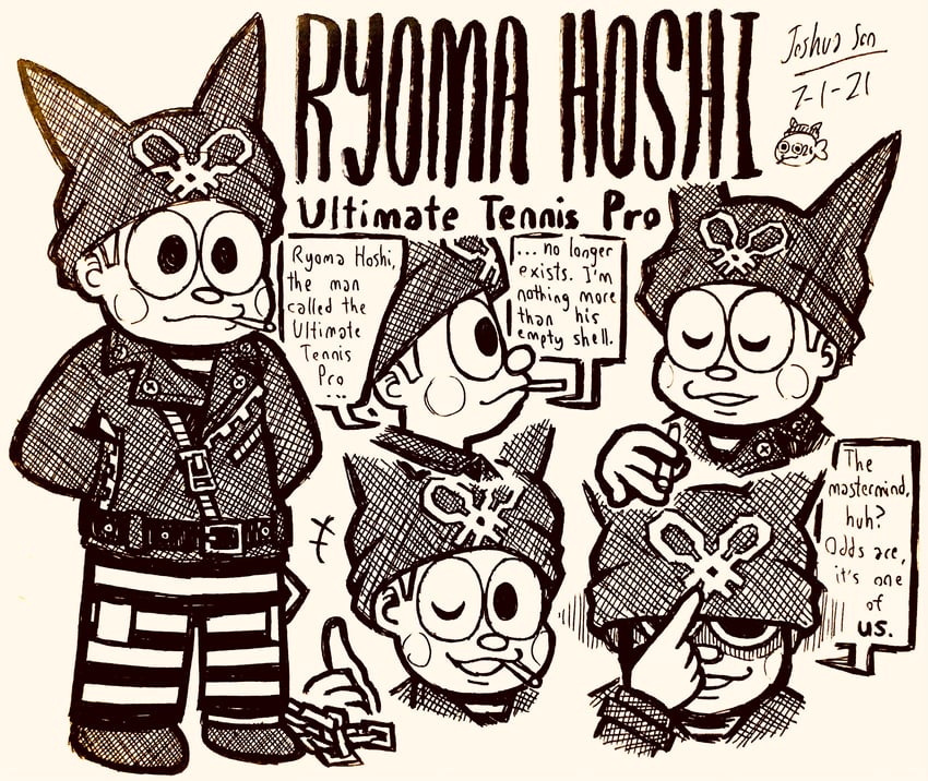 hoshi ryoma (danganronpa and 1 more) drawn by josh-s26