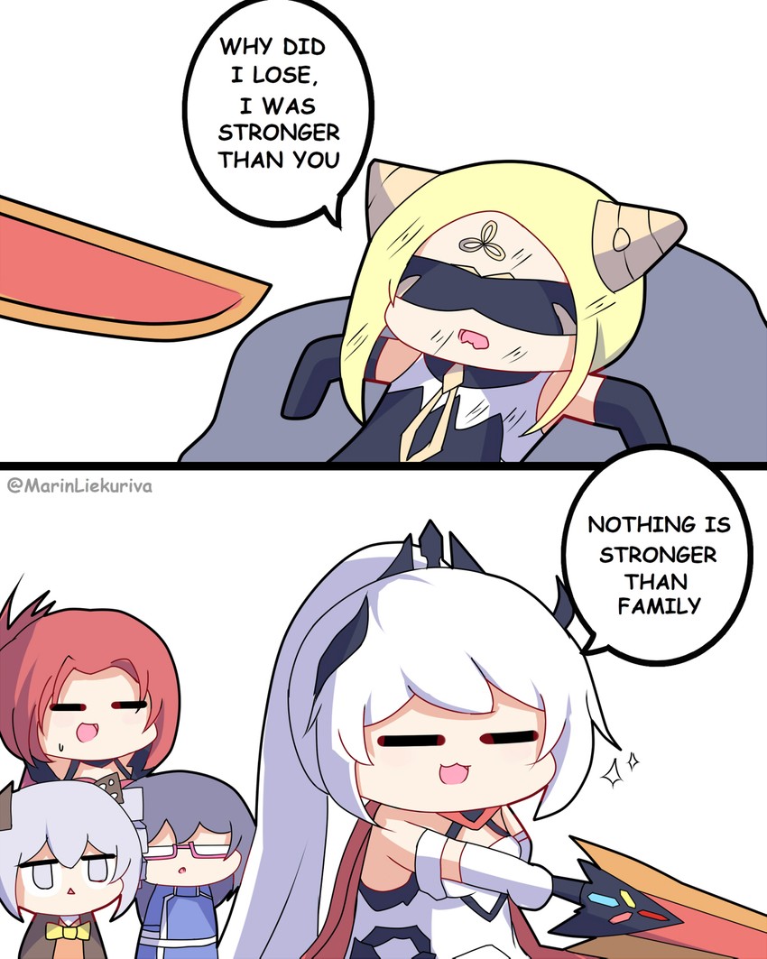 kiana kaslana, fu hua, bronya zaychik, murata himeko, and herrscher of dominance (honkai and 2 more) drawn by marin_liekuriva