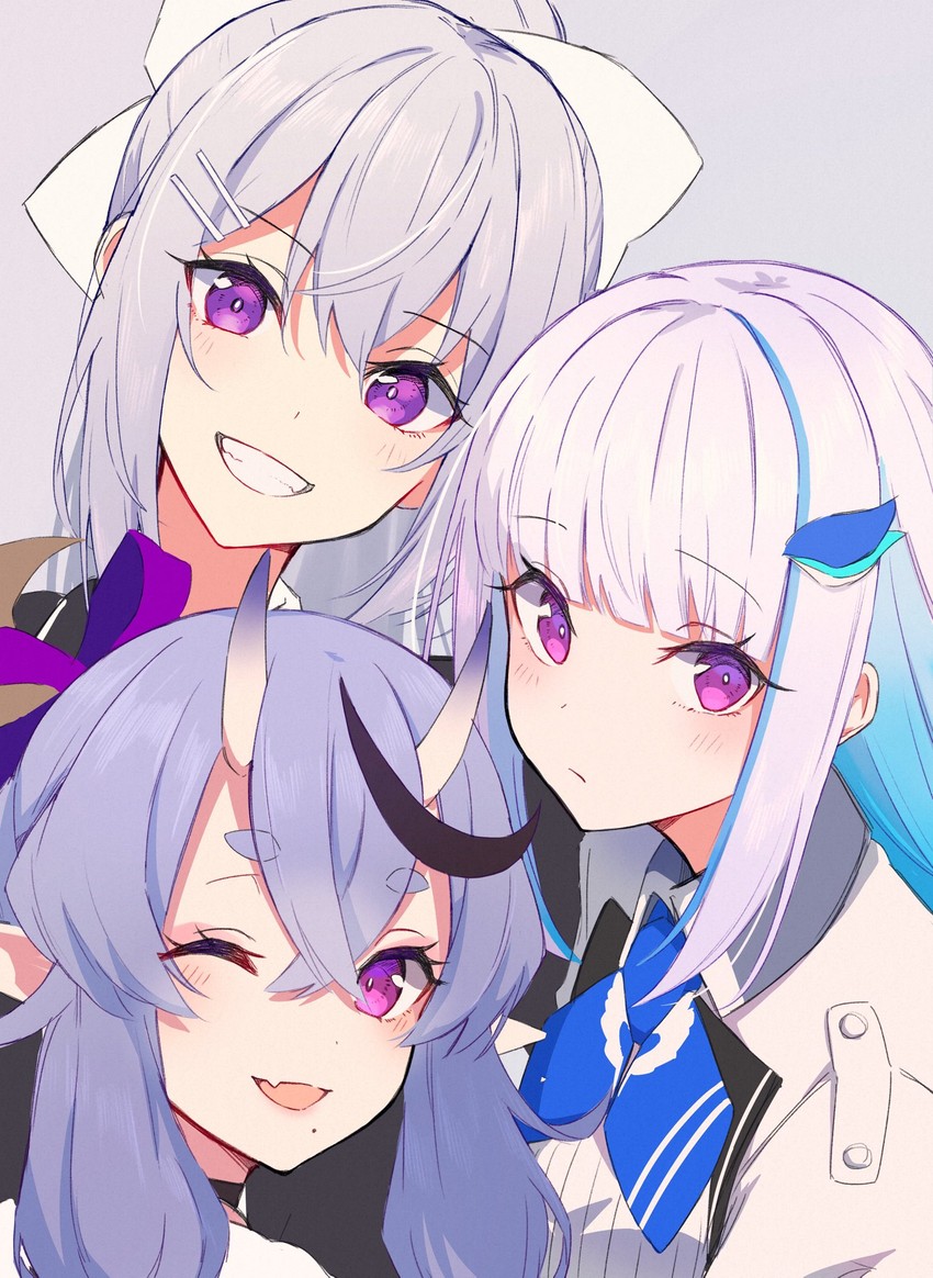 lize helesta, higuchi kaede, and rindou mikoto (nijisanji) drawn by talunilu_uu3