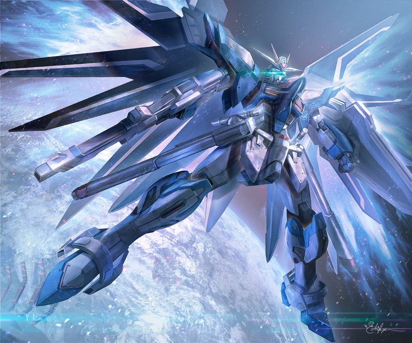 rising freedom gundam (gundam and 2 more) drawn by yukishiro_chifuyu