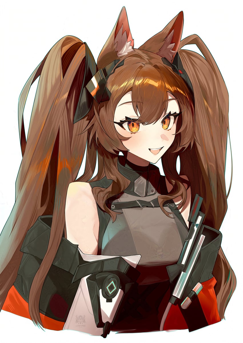 angelina and gilberta (arknights and 1 more) drawn by yun-yang