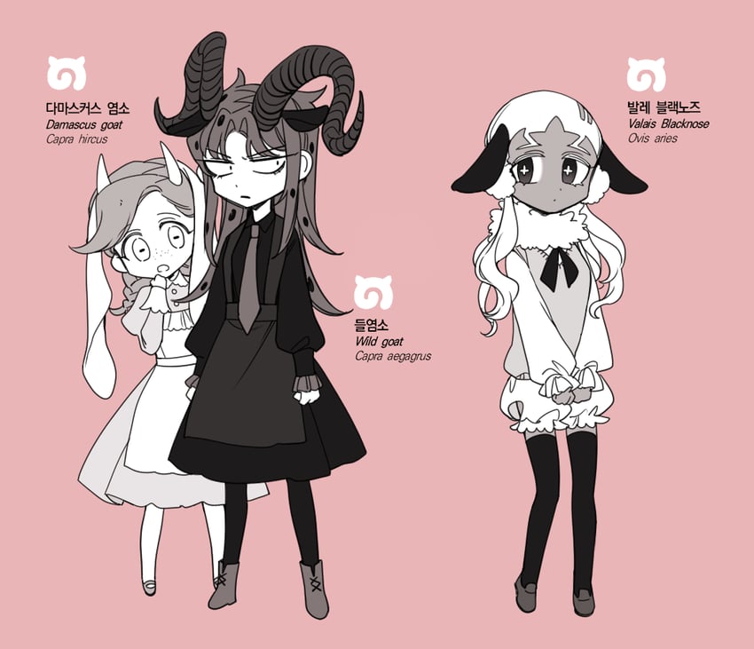 diavolo, vinegar doppio, and enrico pucci (kemono friends and 3 more) drawn by sempon_(doppio_note)