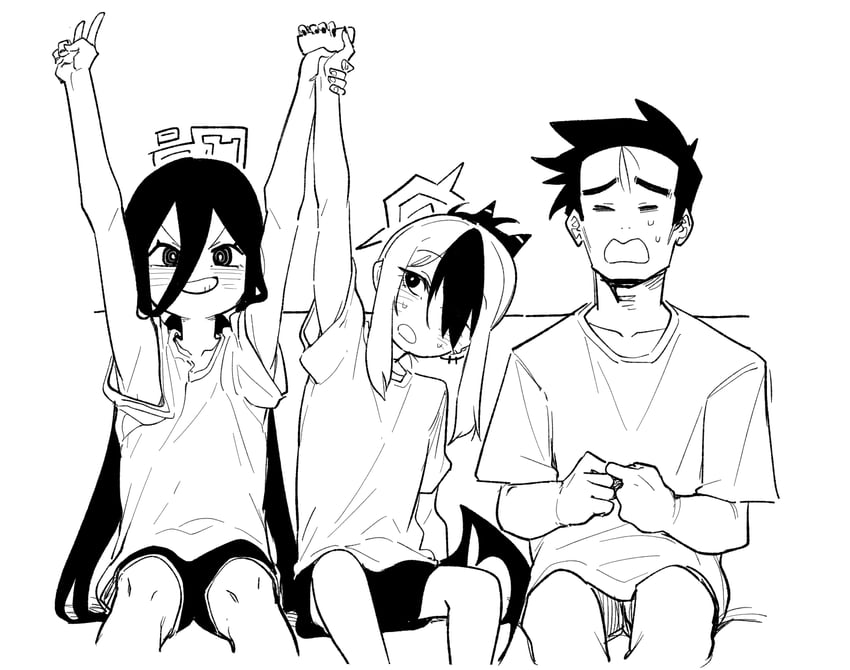 sensei, kayoko, and kei (blue archive) drawn by asahina_yoshitoshi
