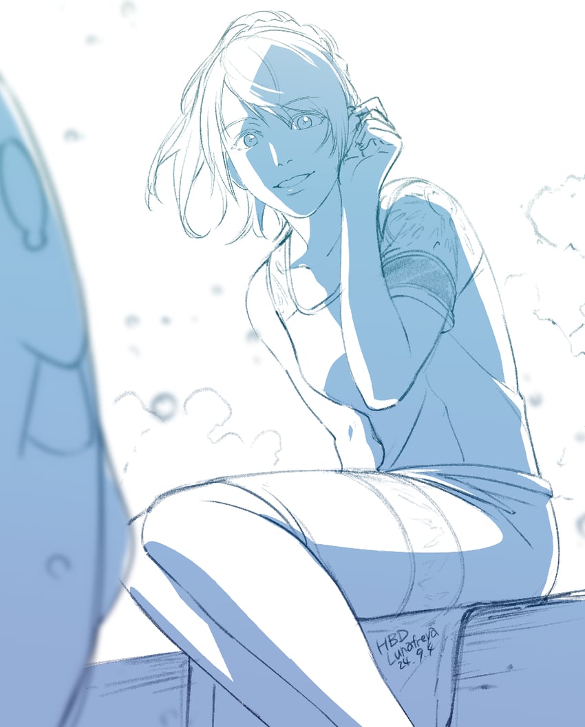 lunafreya nox fleuret (final fantasy and 1 more) drawn by kurita_shin'ichi