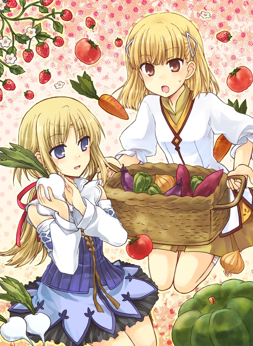 mist and rosetta (rune factory and 2 more) drawn by kousetsu