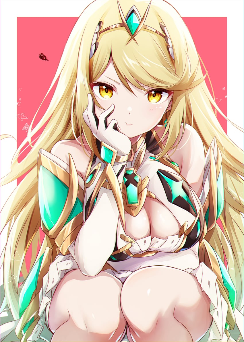 mythra (xenoblade chronicles and 1 more) drawn by ui_frara