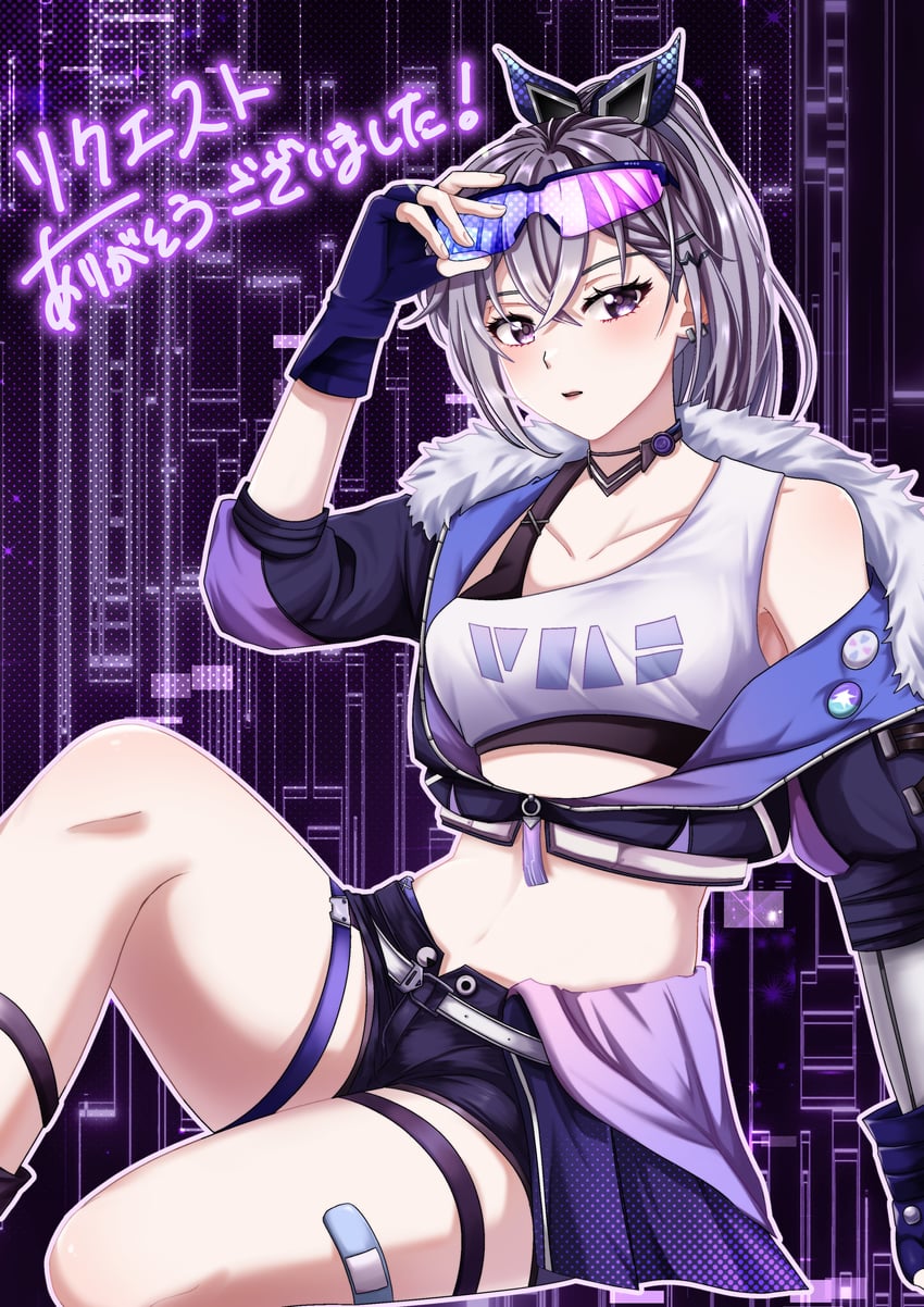 silver wolf (honkai and 1 more) drawn by razuri_(razu_tarou)
