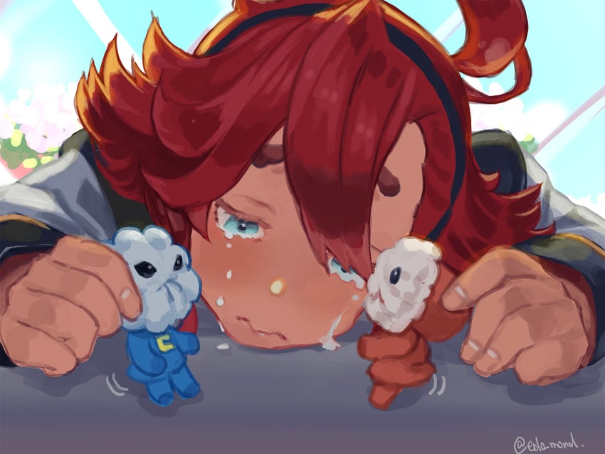 suletta mercury, hots, and cool (gundam and 1 more) drawn by edo_mond_(edoedoedomond)
