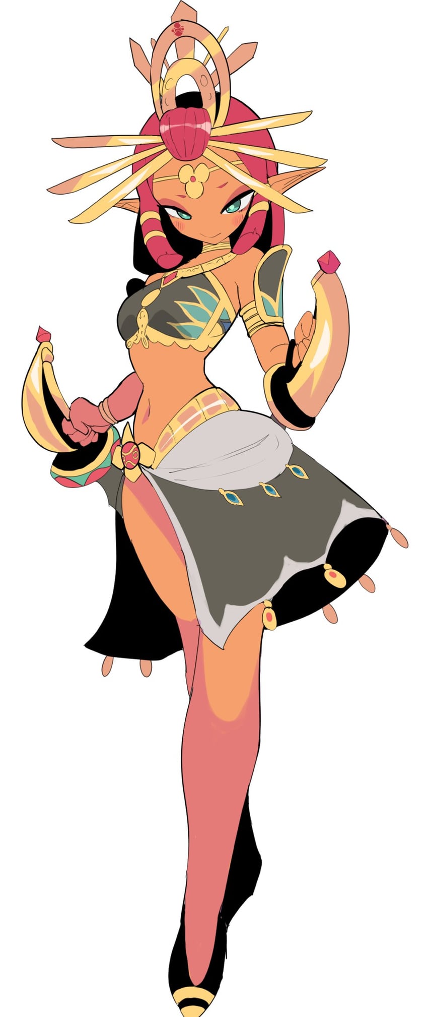 riju (the legend of zelda and 1 more) drawn by akisas99