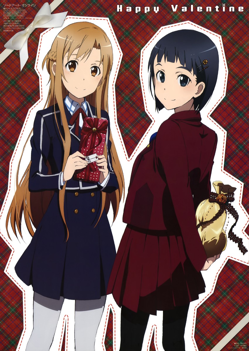 asuna and kirigaya suguha (sword art online and 1 more) drawn by kuroki_miyuki