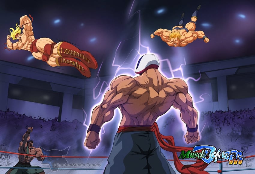 mike haggar, the scorpion, aleksey zalazof, and lucky colt (final fight and 1 more) drawn by phantomstudio-tommy