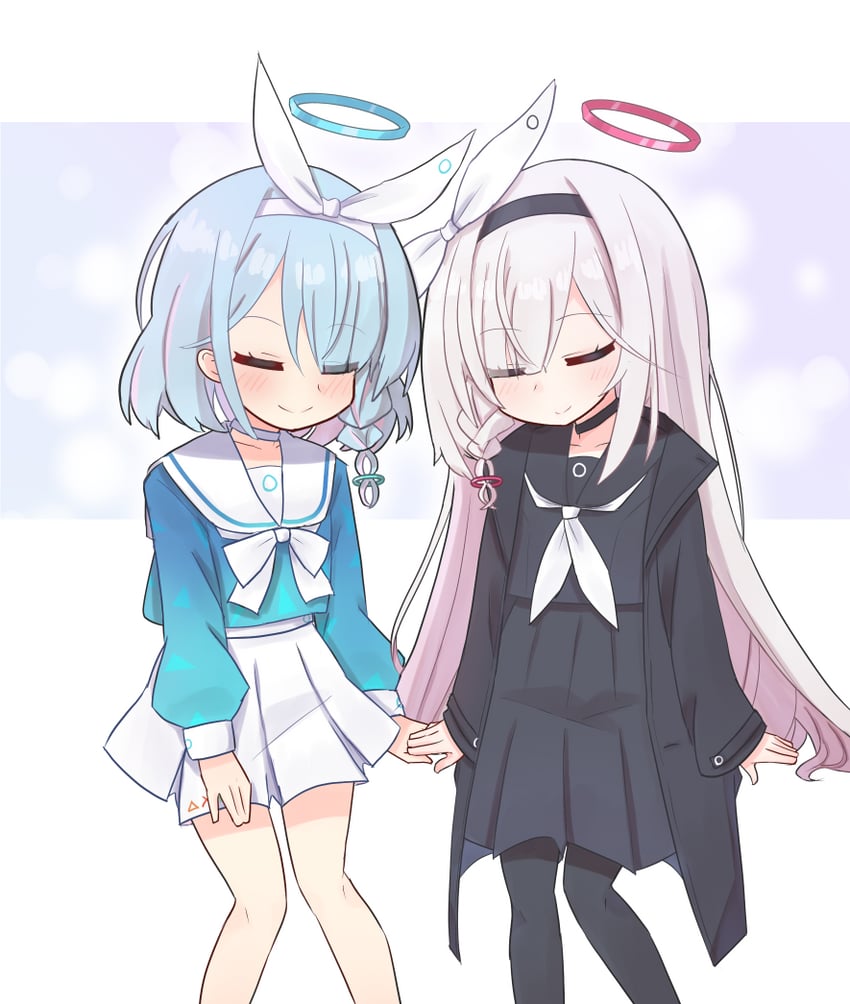 arona and plana (blue archive) drawn by toro_th