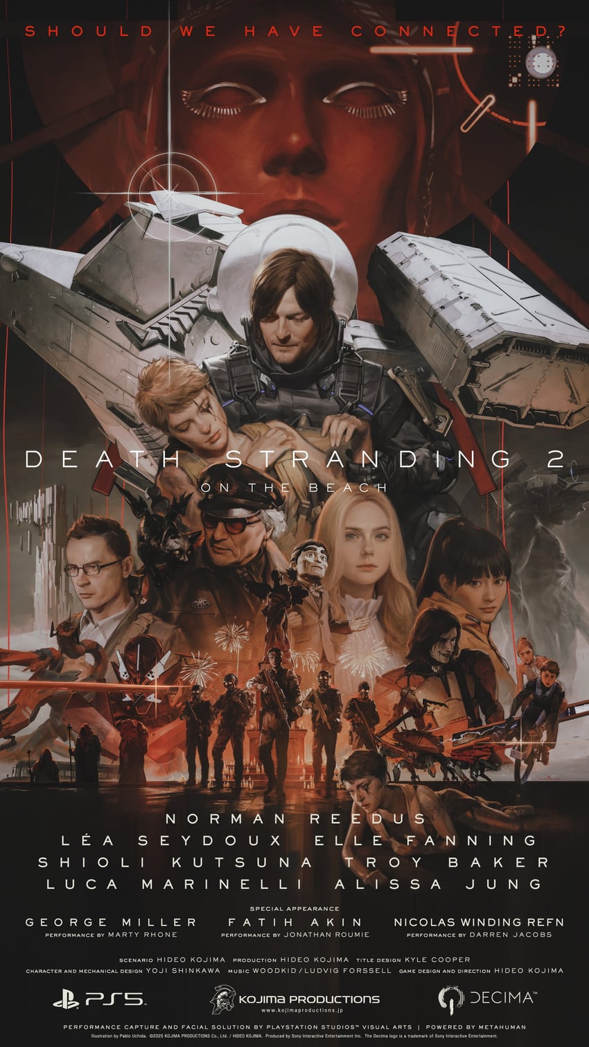 sam porter bridges and higgs (death stranding and 1 more) drawn by pablo_uchida