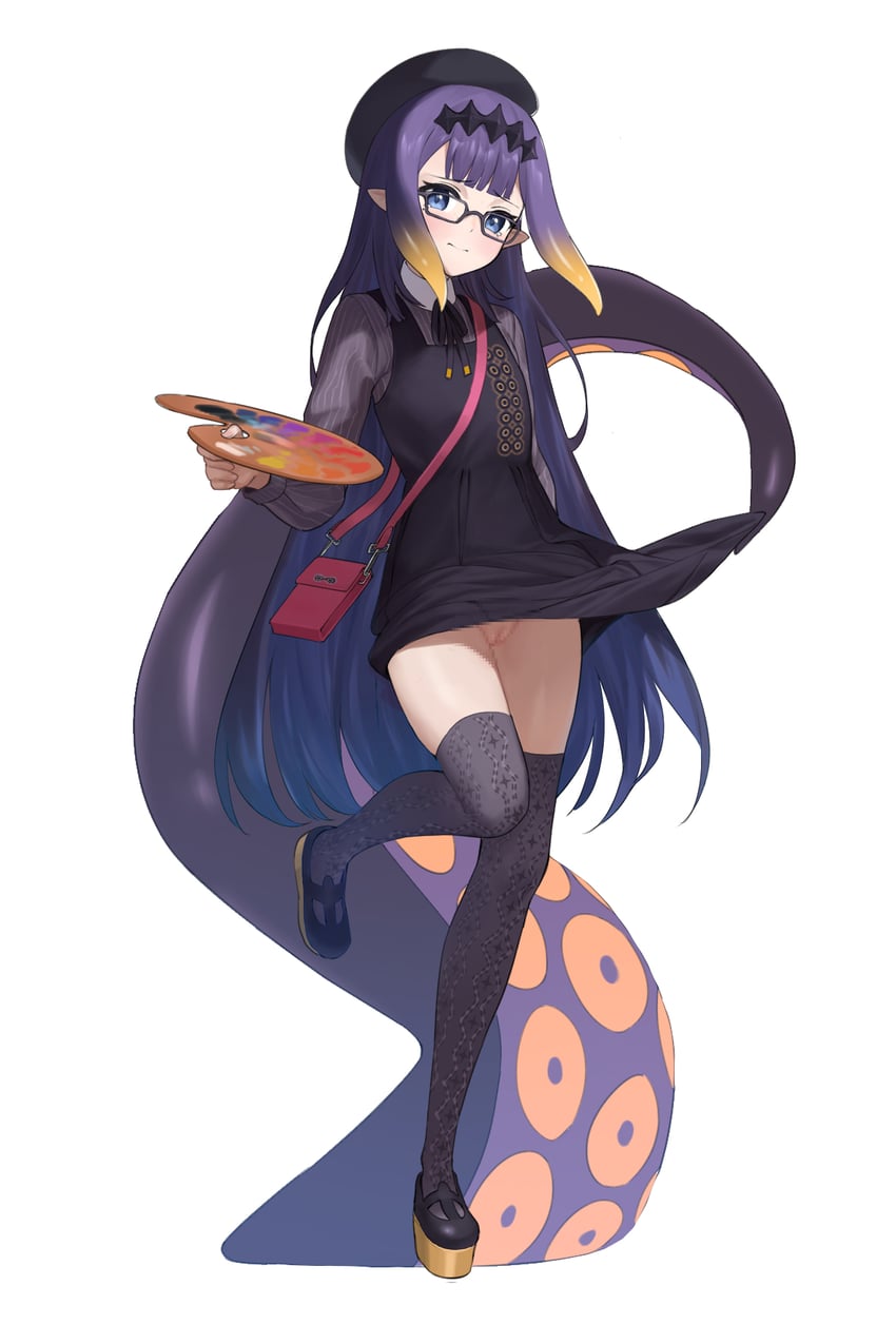 ninomae ina'nis (hololive and 1 more) drawn by s.w