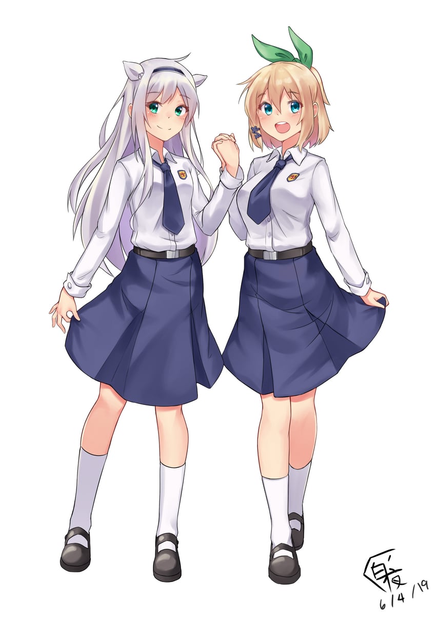 sistine fibel and rumia tingel (rokudenashi majutsu koushi to akashic record) drawn by hakuya_kung