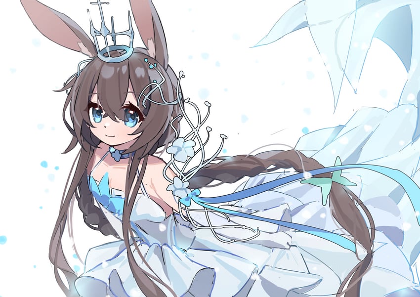 amiya (arknights and 1 more) drawn by mogu_kinoko