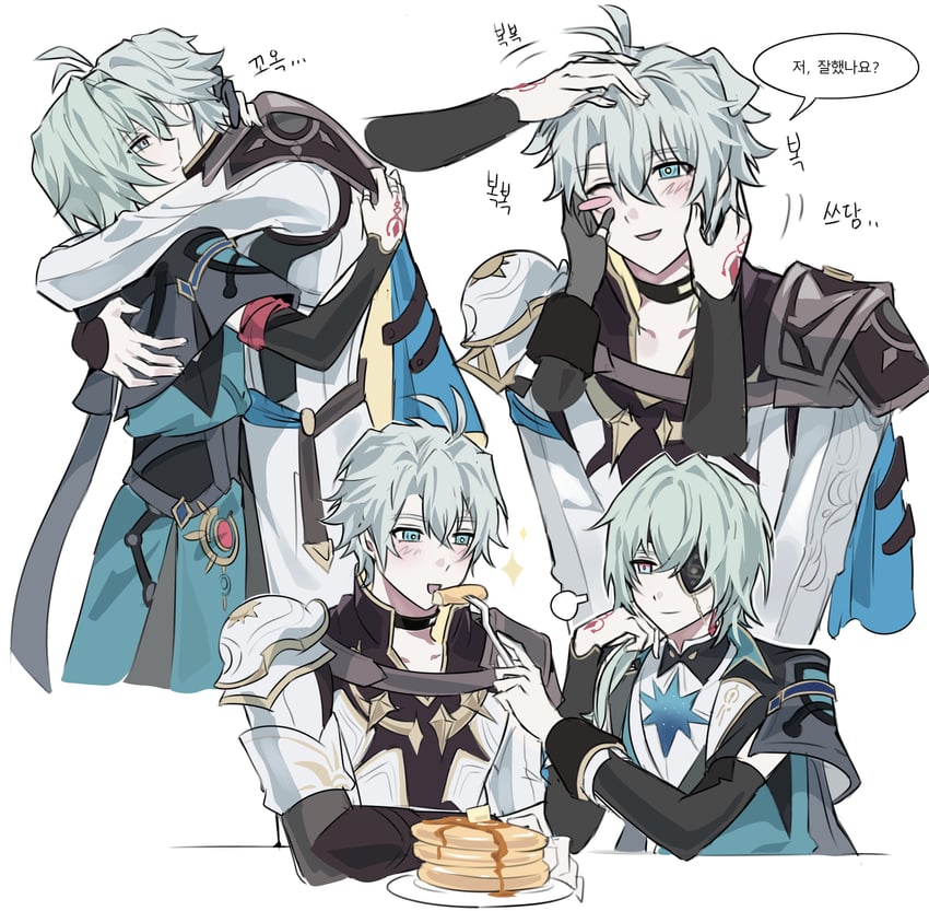phainon and anaxa (honkai and 1 more) drawn by sinnandaggong