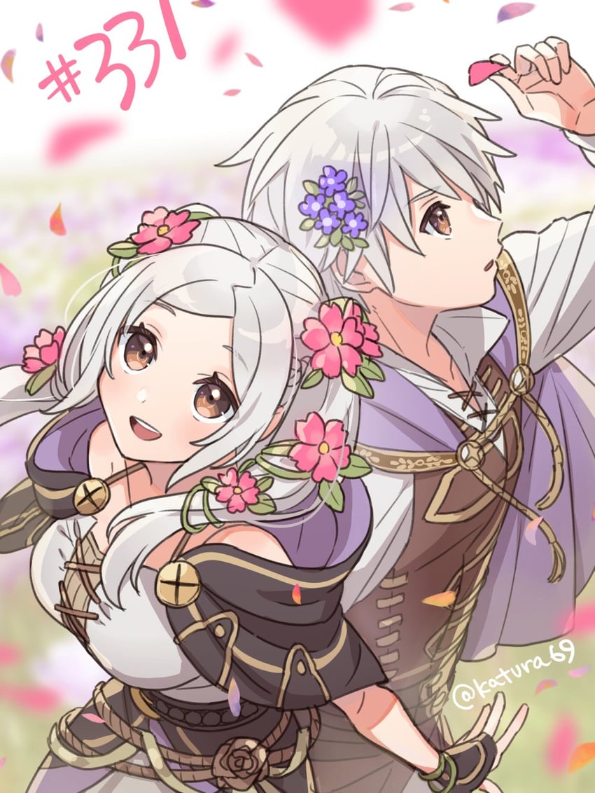 female robin and male robin (fire emblem and 2 more) drawn by katsura_ichiho