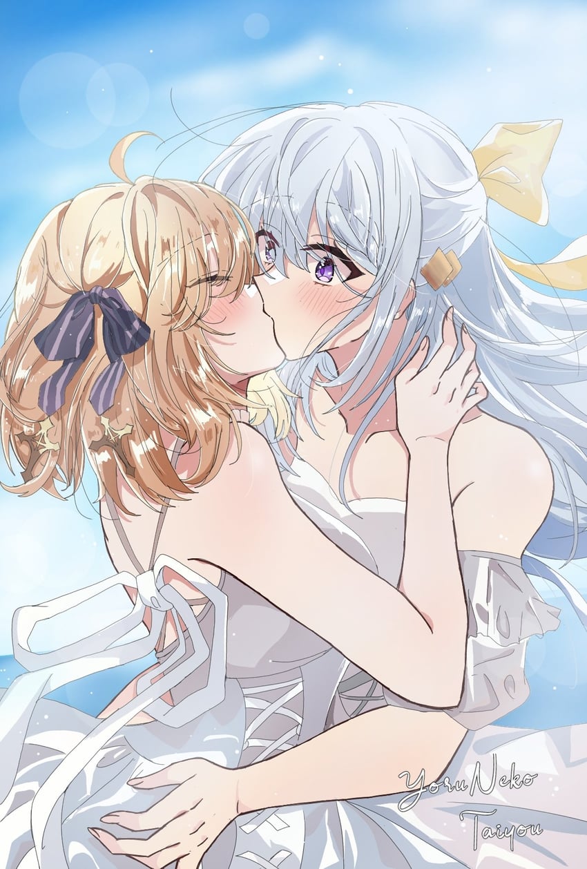 anisphia wynn palettia and euphyllia magenta (tensei oujo to tensai reijou no mahou kakumei) drawn by yoruneko_(liampadolina)