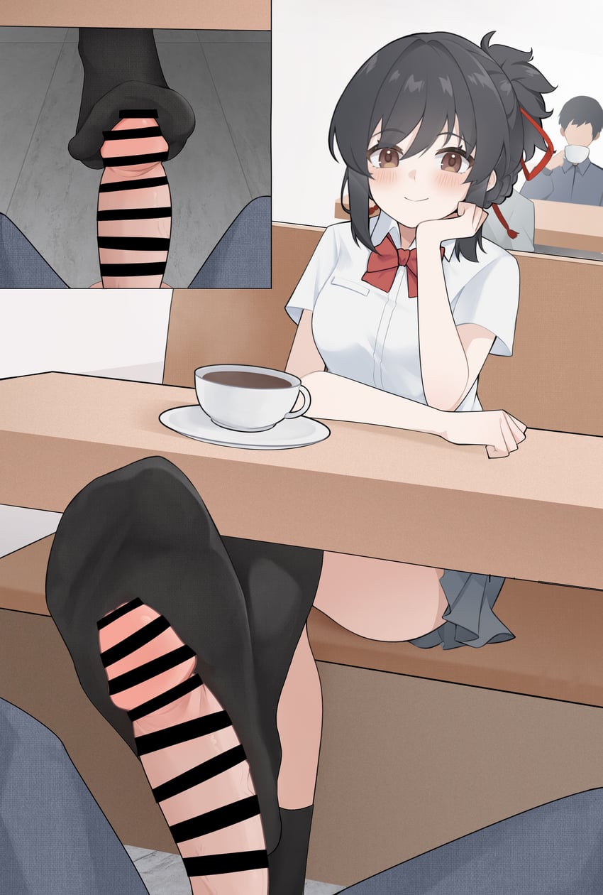 miyamizu mitsuha (kimi no na wa.) drawn by wl217_(nicexa111)