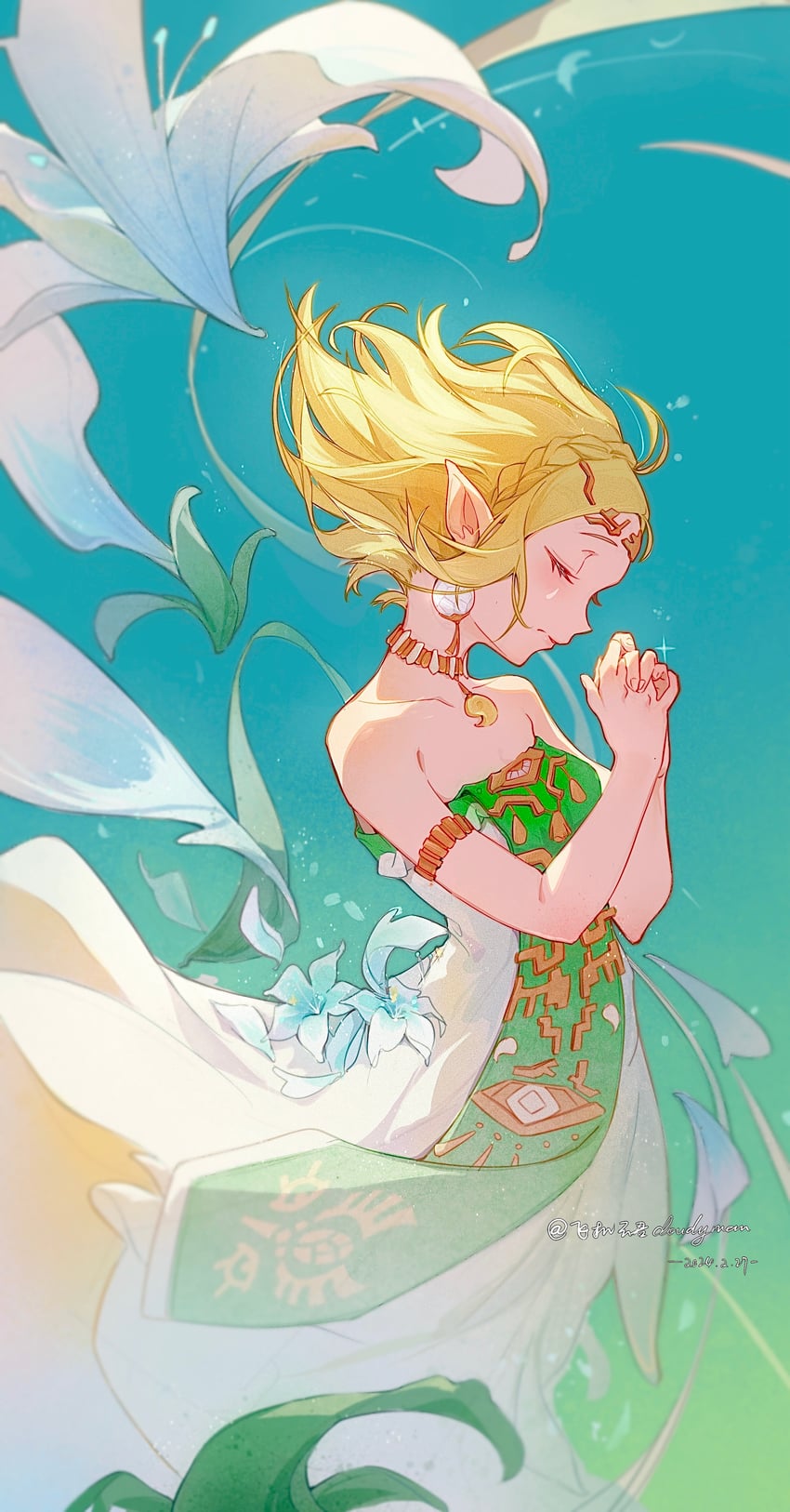 princess zelda (the legend of zelda and 1 more) drawn by cloudyman