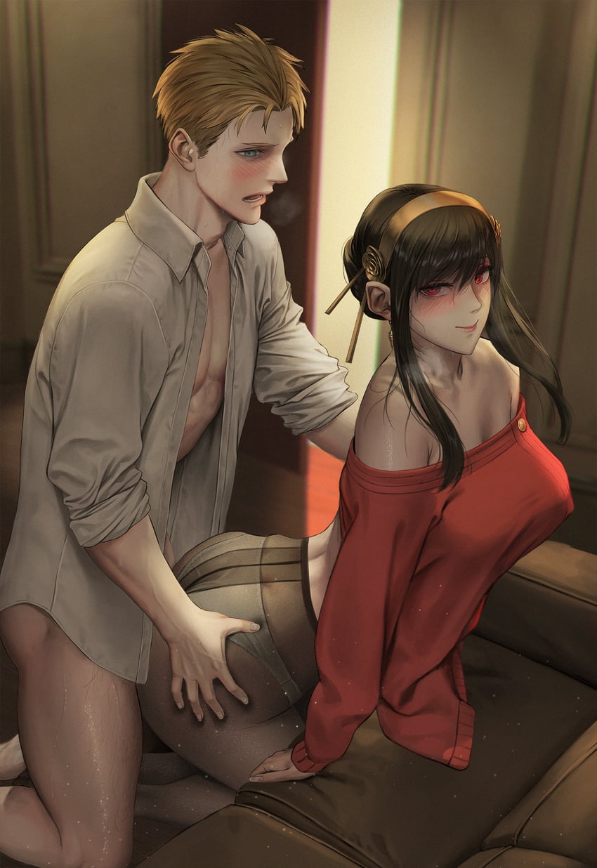 yor briar and twilight (spy x family) drawn by jeneral