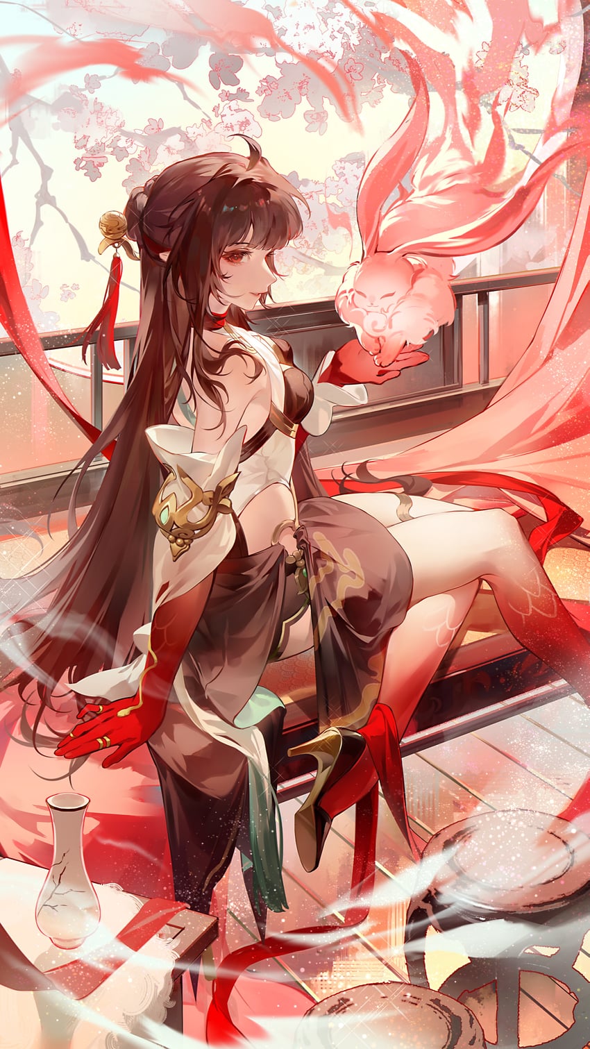 lingsha and fuyuan (honkai and 1 more) drawn by sanyue_qiushi