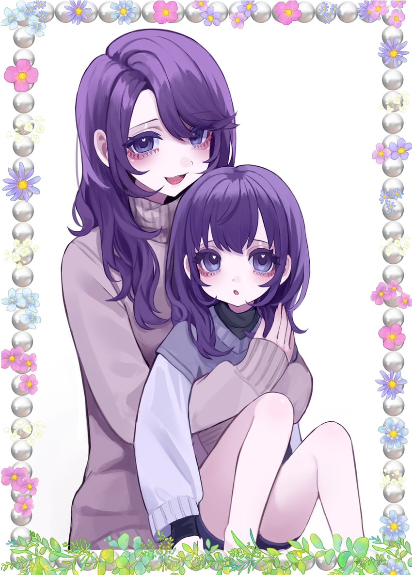 asahina mafuyu and asahina mafuyu's mother (project sekai) drawn by jishou_210
