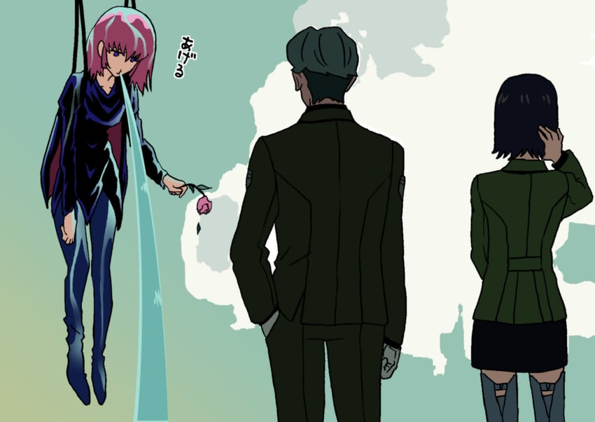 haman karn, challia bull, and comoli harcourt (gundam and 2 more) drawn by tani_kazuya