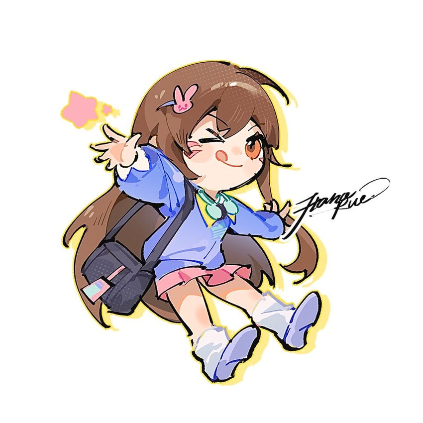 d.va (overwatch and 1 more) drawn by road_233