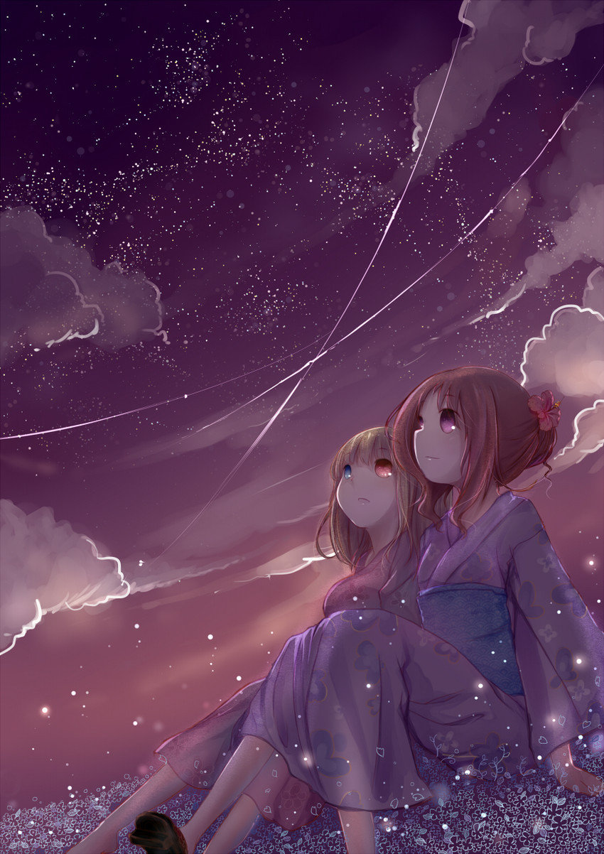 takei hisa and fukuji mihoko (saki) drawn by ali_manami