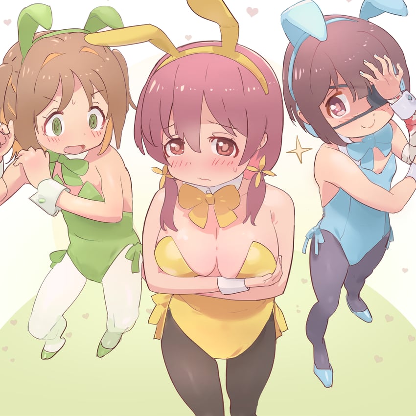 hozuki momiji, oka asahi, and murosaki miyo (onii-chan wa oshimai!) drawn by kyarahiba