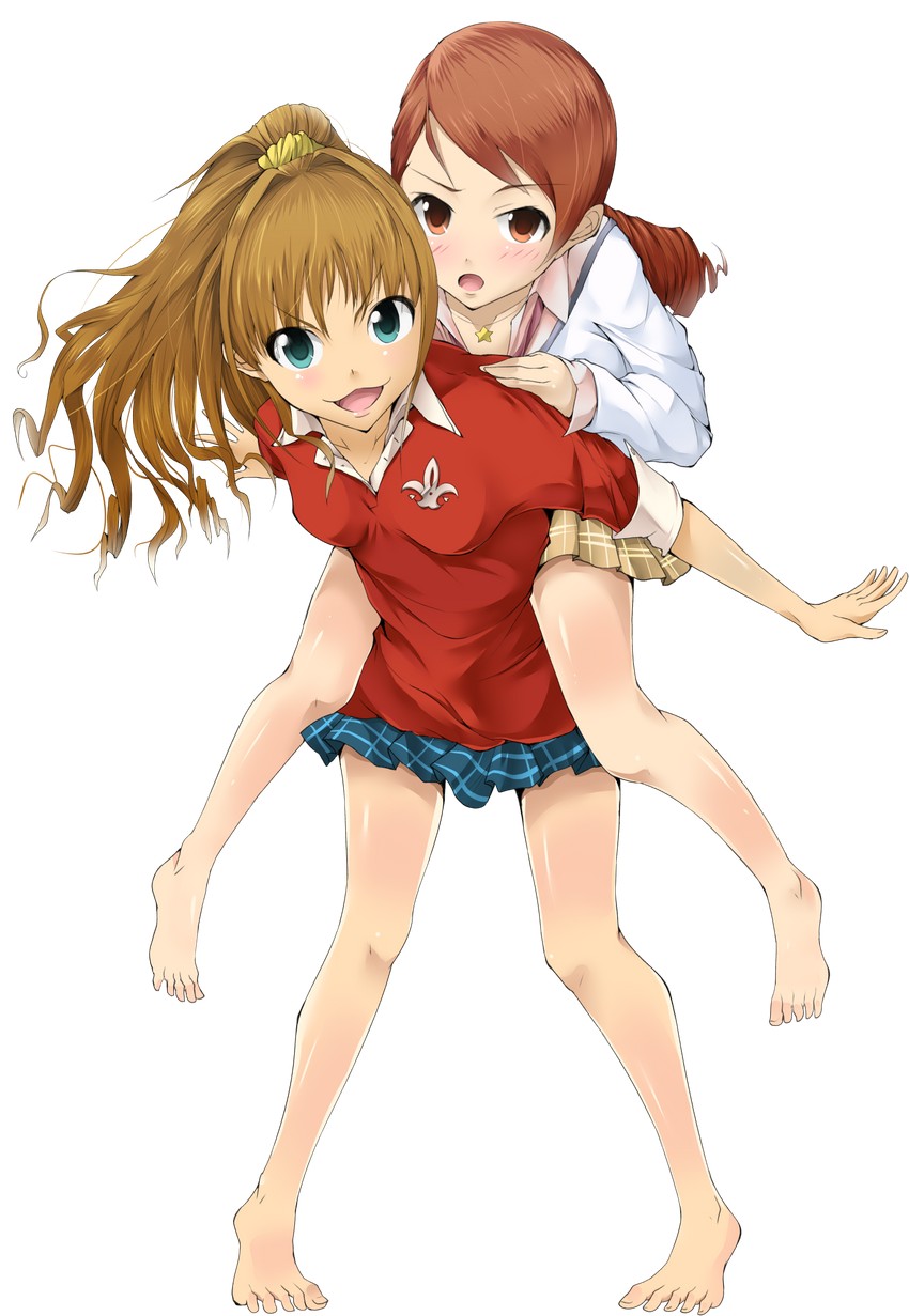 hojo karen and hino akane (idolmaster and 1 more) drawn by solru