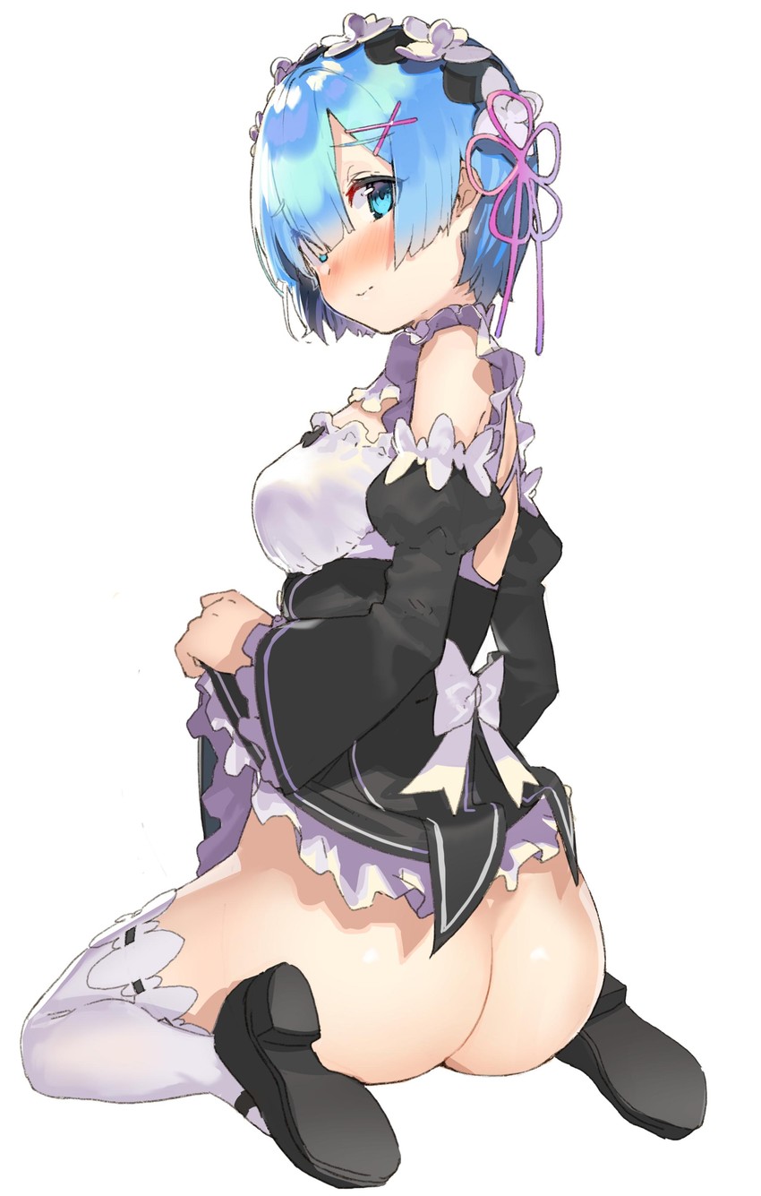 rem (re:zero kara hajimeru isekai seikatsu) drawn by kanzarin