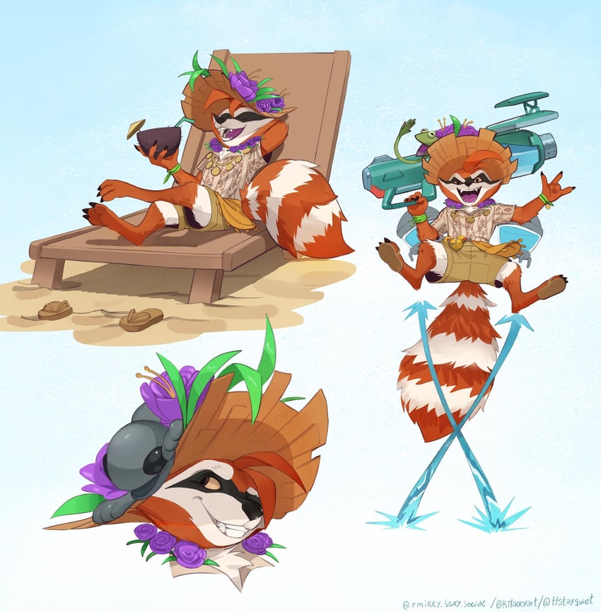 rocket raccoon (marvel and 2 more) drawn by r.mikky