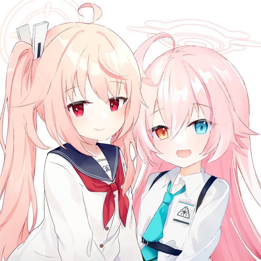 hoshino and natsu (blue archive) drawn by asanagi_kurumi_(panda-doufu)