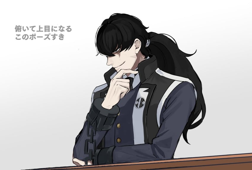 simon blackquill (ace attorney and 1 more) drawn by gumi_(gelatin)