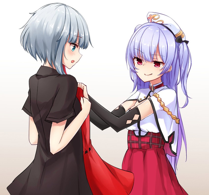 admiral graf spee and ajax (azur lane) drawn by osisio