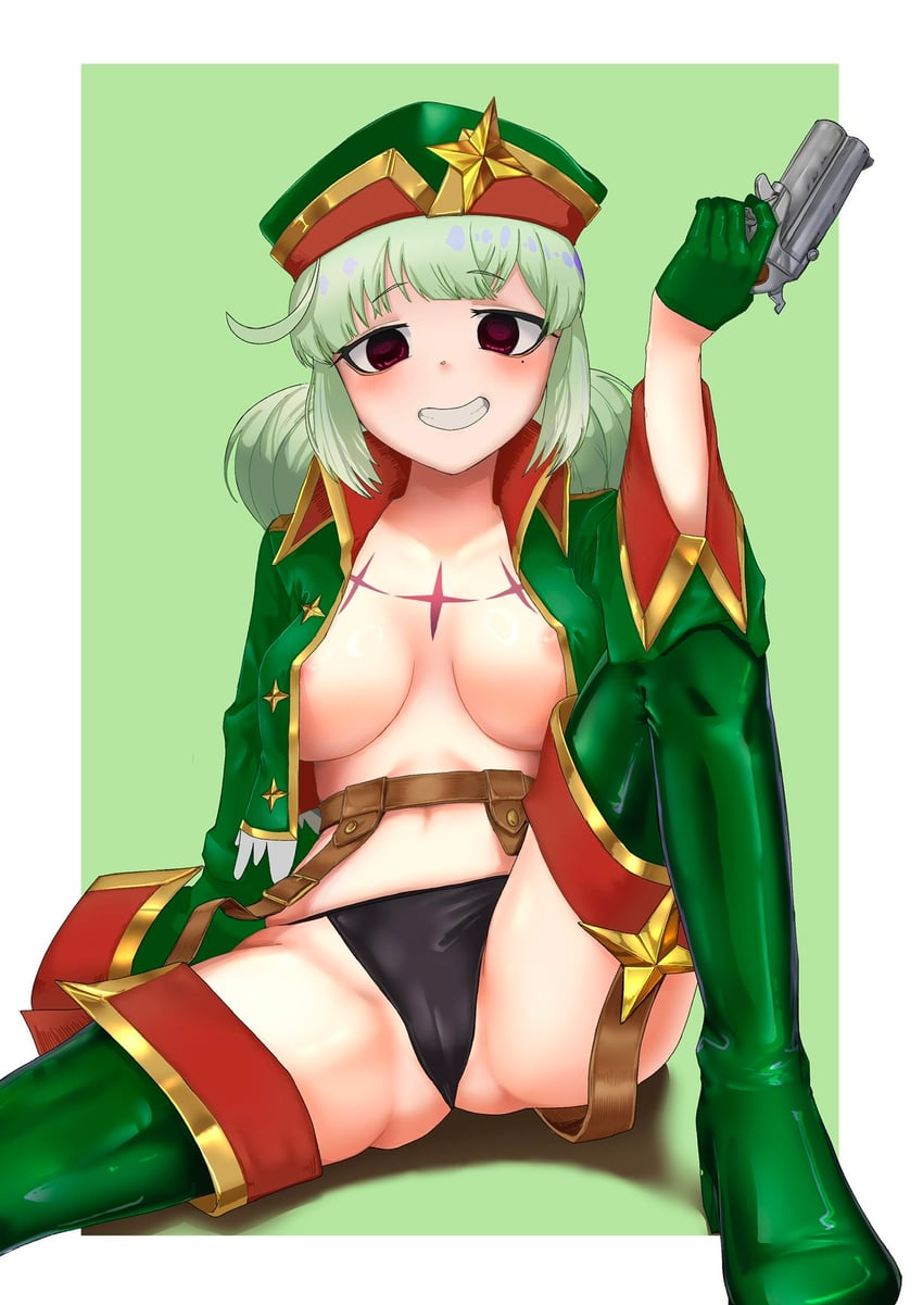 araga kiwi and leoparde (mahou shoujo ni akogarete) drawn by marilyn12_25