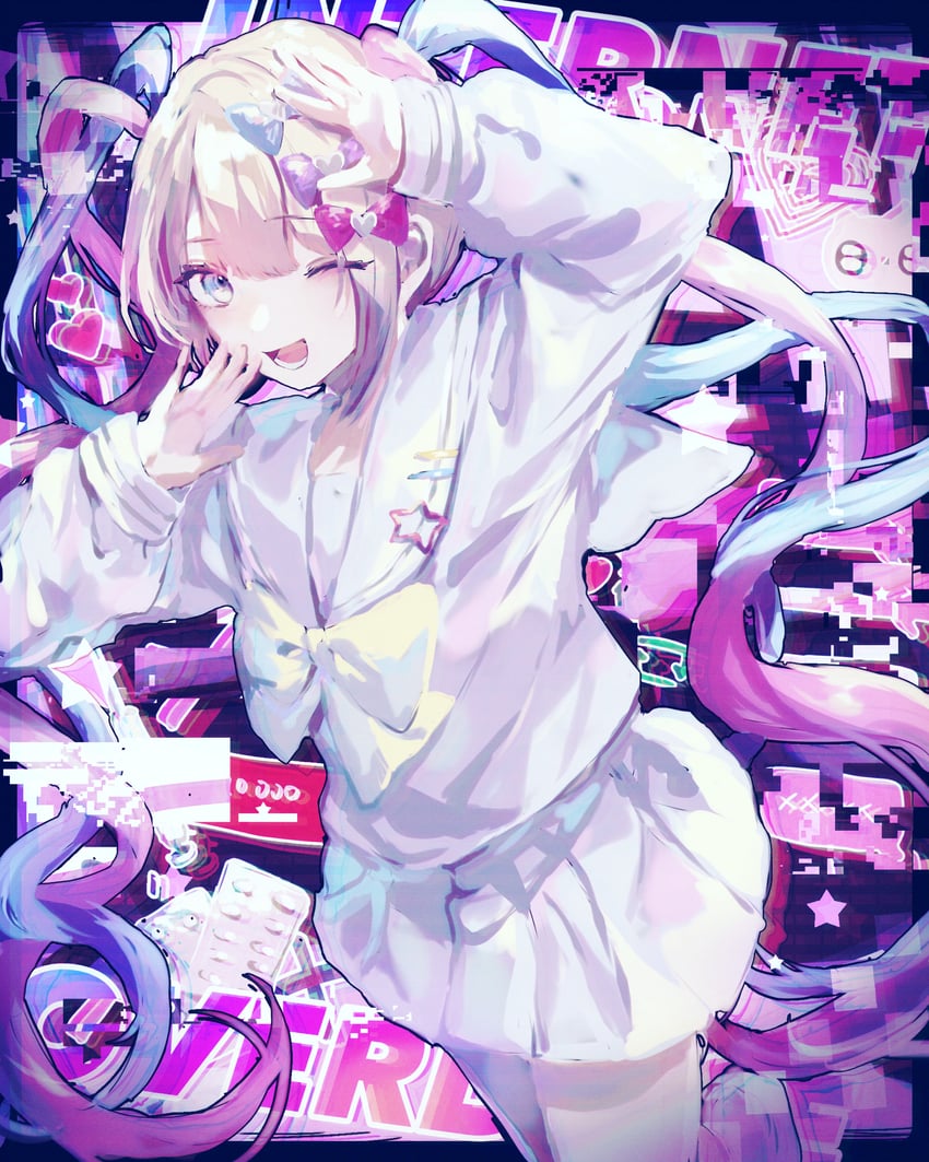 chouzetsusaikawa tenshi-chan (needy girl overdose and 1 more) drawn by ruoruomi