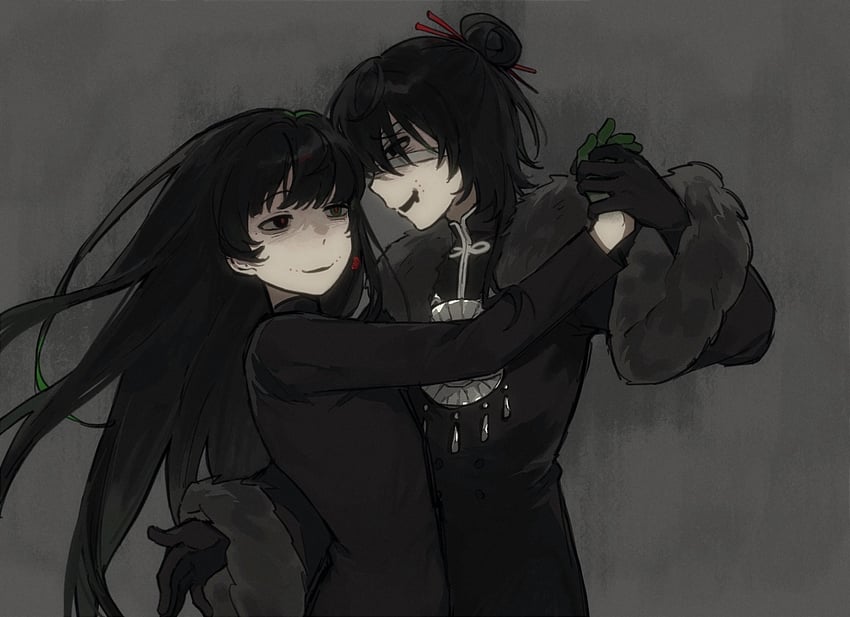 naihe and wu song (touqi guaitan) drawn by rice_(somasuki_77)