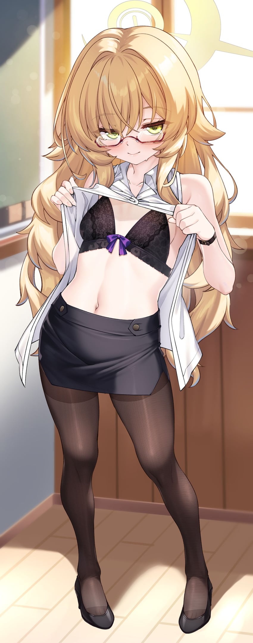 professor niyaniya (blue archive) drawn by shirokuma_a