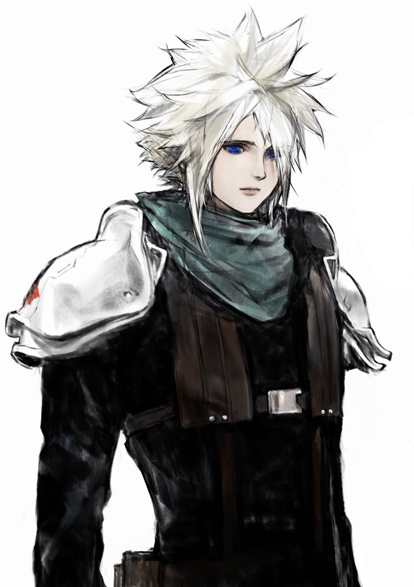 cloud strife (final fantasy and 3 more) drawn by cloud_virtu