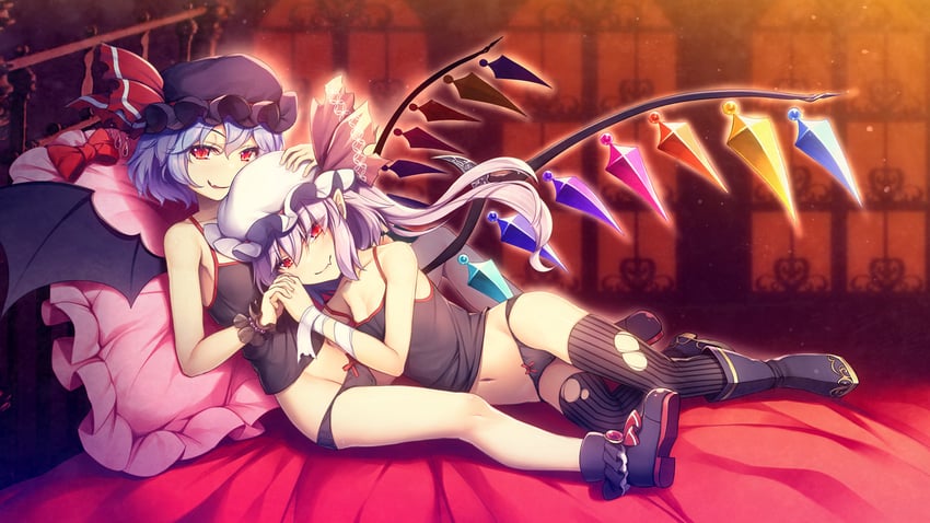 remilia scarlet and flandre scarlet (touhou and 1 more) drawn by chima_q